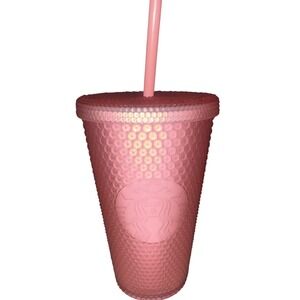 2022 Starbucks Soft Touch Pink Lemonade Jelly Studded 16 Oz Tumbler Valentine's